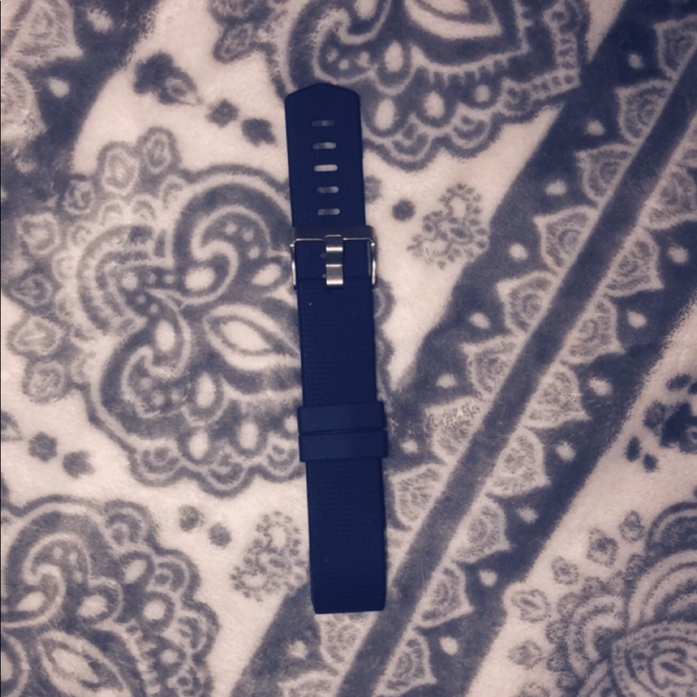 Navy blue Fitbit watch band